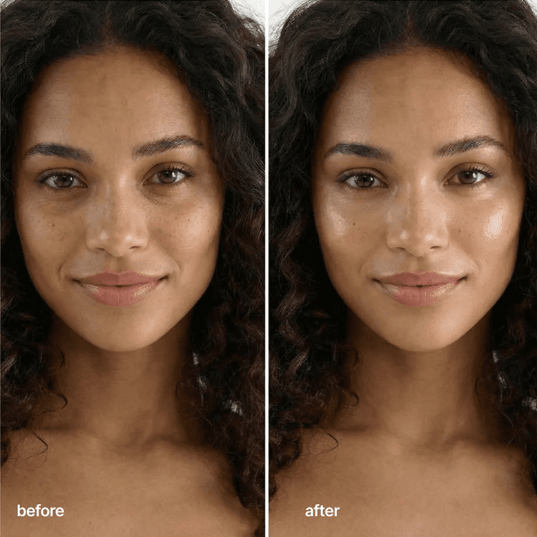 elluma under-eye mask before and after